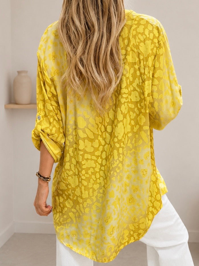 Blusa animal print amarilla (Italiana🇮🇹)