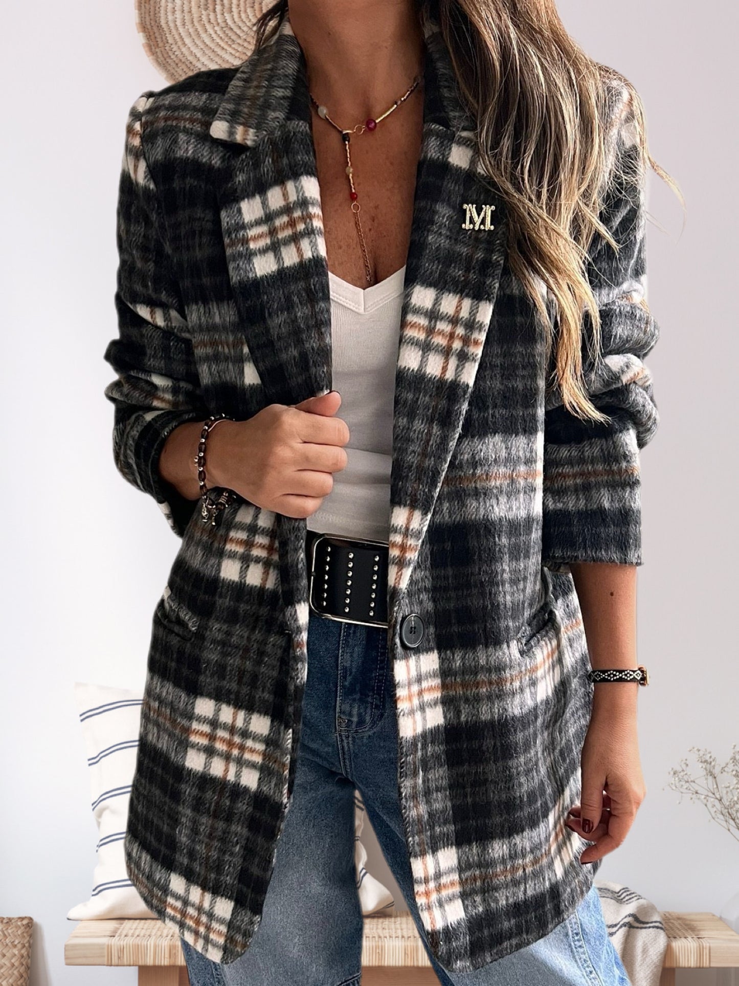Blazer escoses negro (Italiano 🇮🇹)