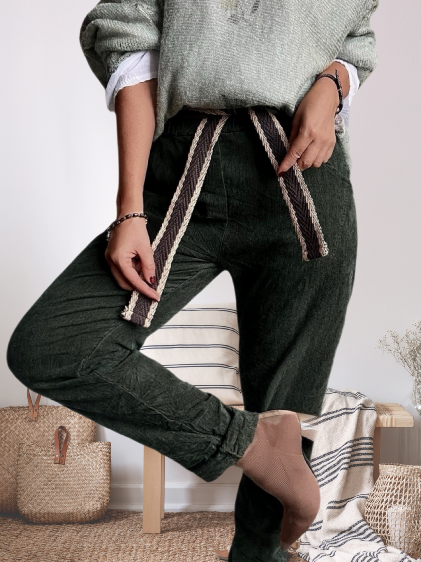 Jogger verde musgo (Italiano 🇮🇹)