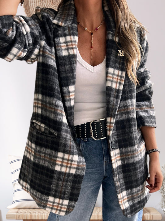 Blazer escoses negro (Italiano 🇮🇹)