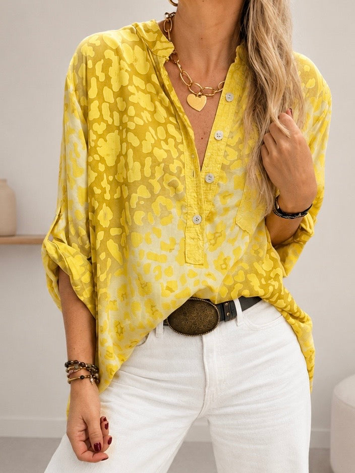 Blusa animal print amarilla (Italiana🇮🇹)