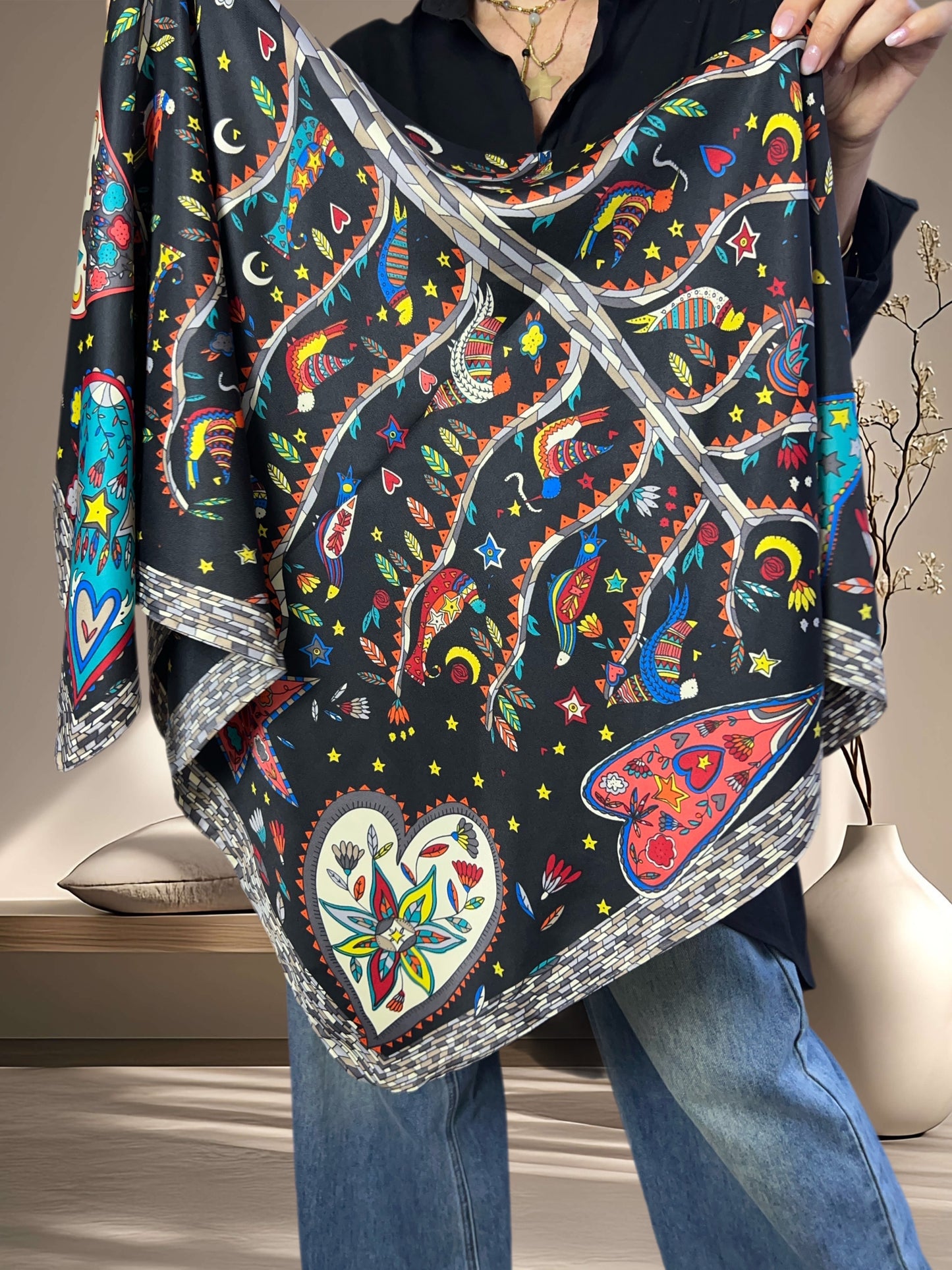 Pañoleta negra diseño