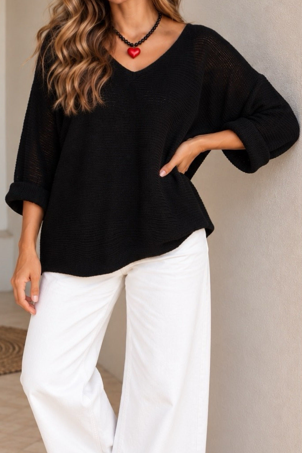 Sweater hilo negro (Italiano 🇮🇹) / Avance de Temporada