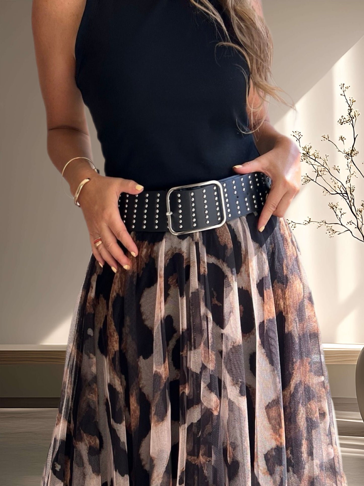 Maxi cinturón negro