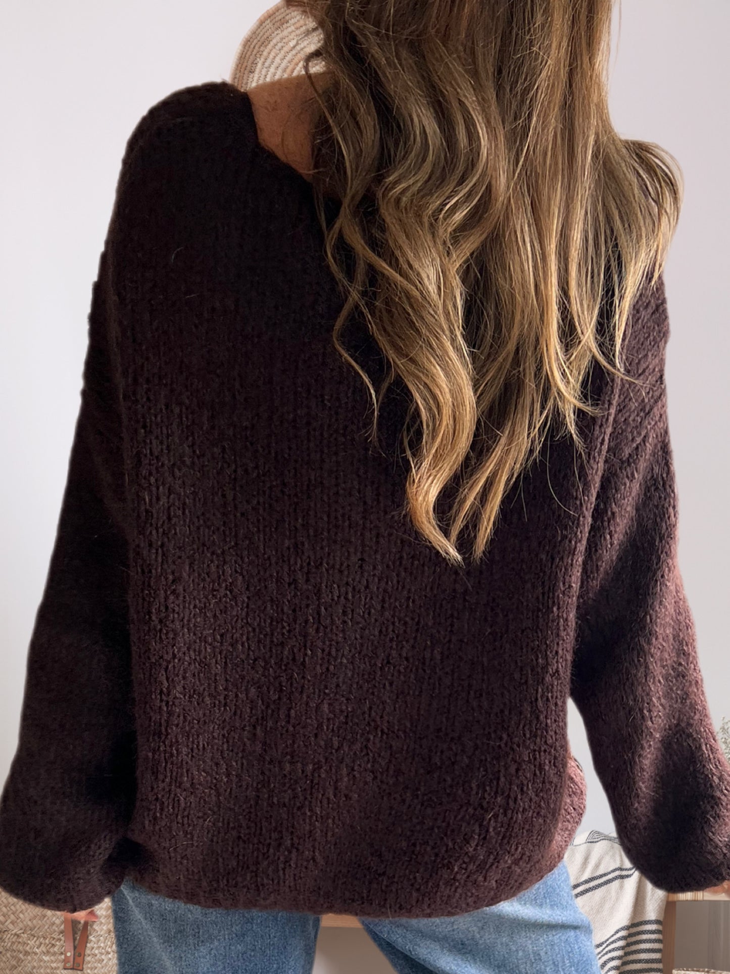 Sweater lencero café (Italiano 🇮🇹)