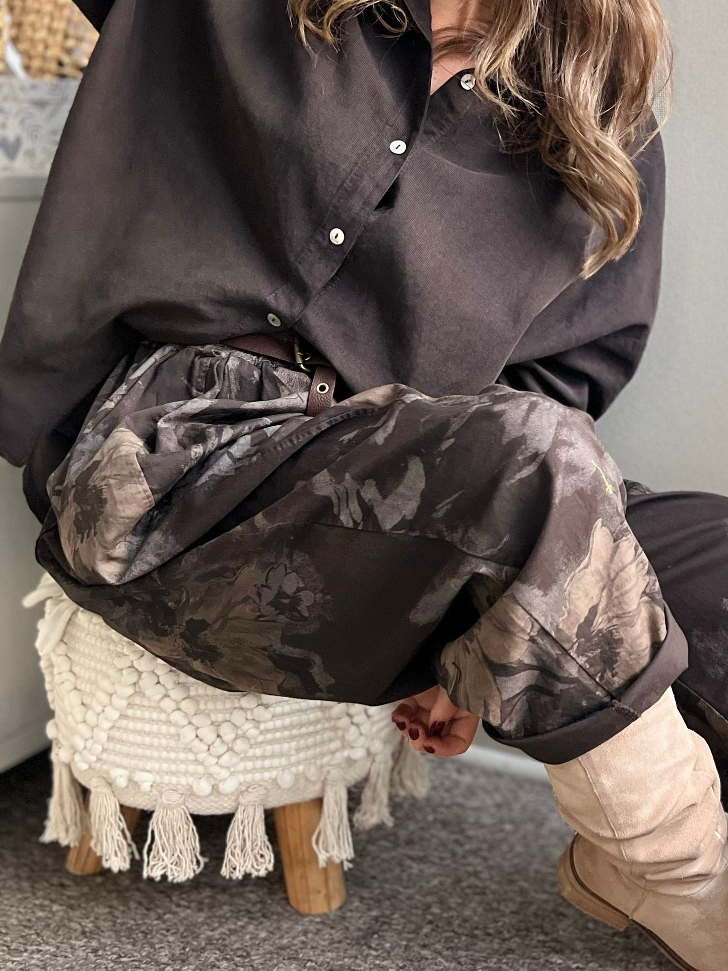 Pantalón diseño café (Italiano 🇮🇹) / Avance de Temporada