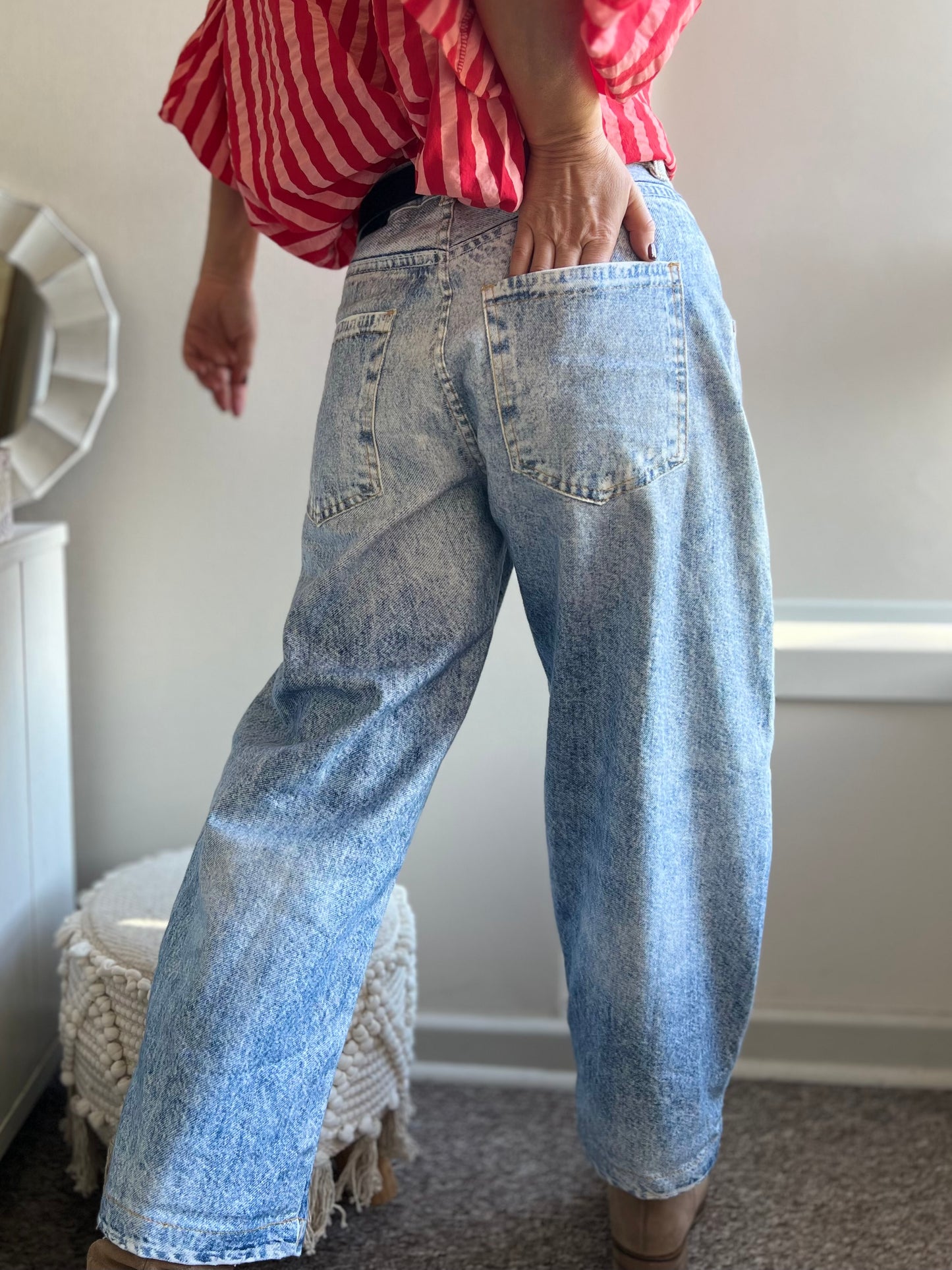 Jeans barrel diseño corazón (Italiano 🇮🇹) / Avance de Temporada