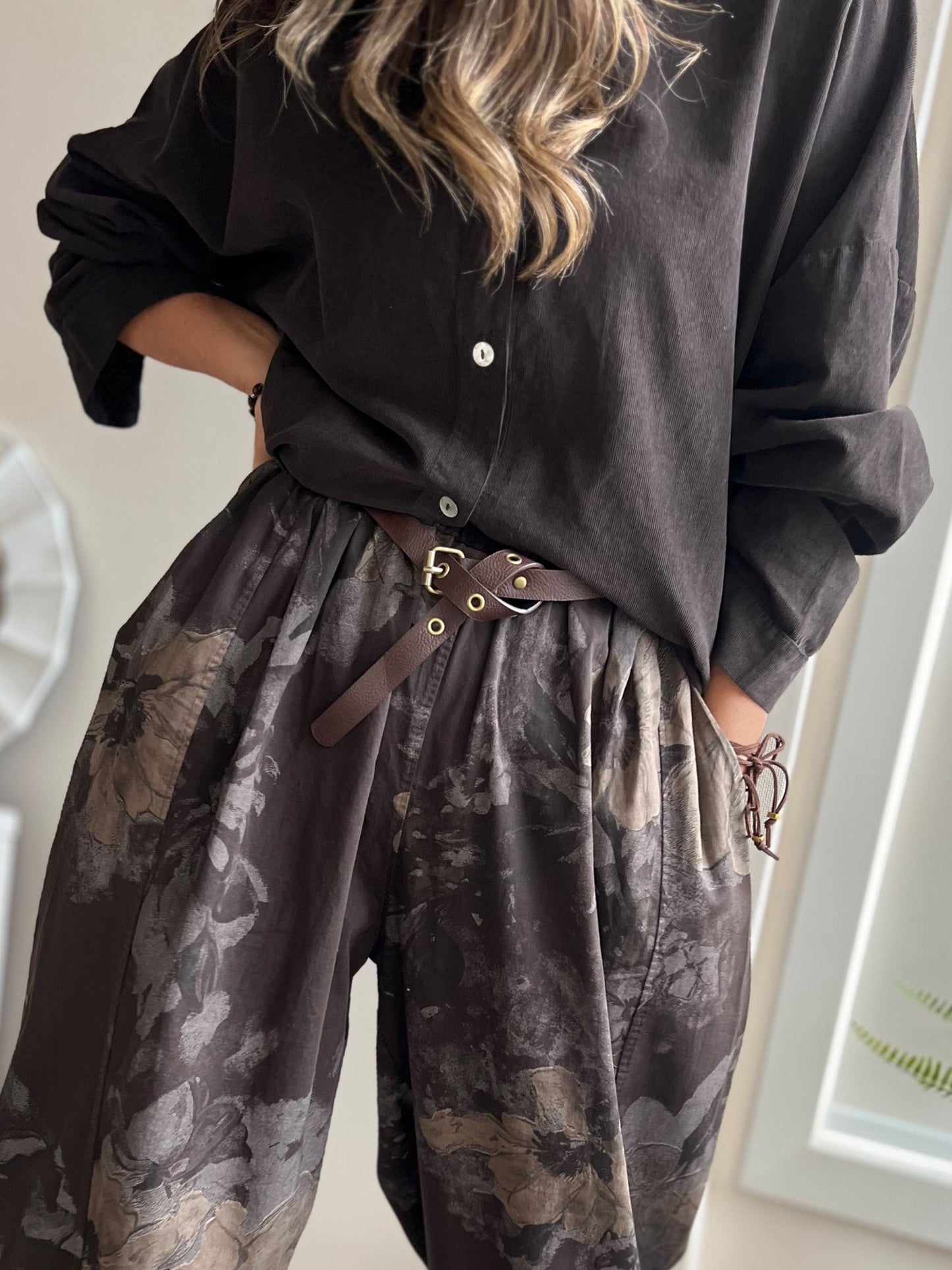 Pantalón diseño café (Italiano 🇮🇹) / Avance de Temporada