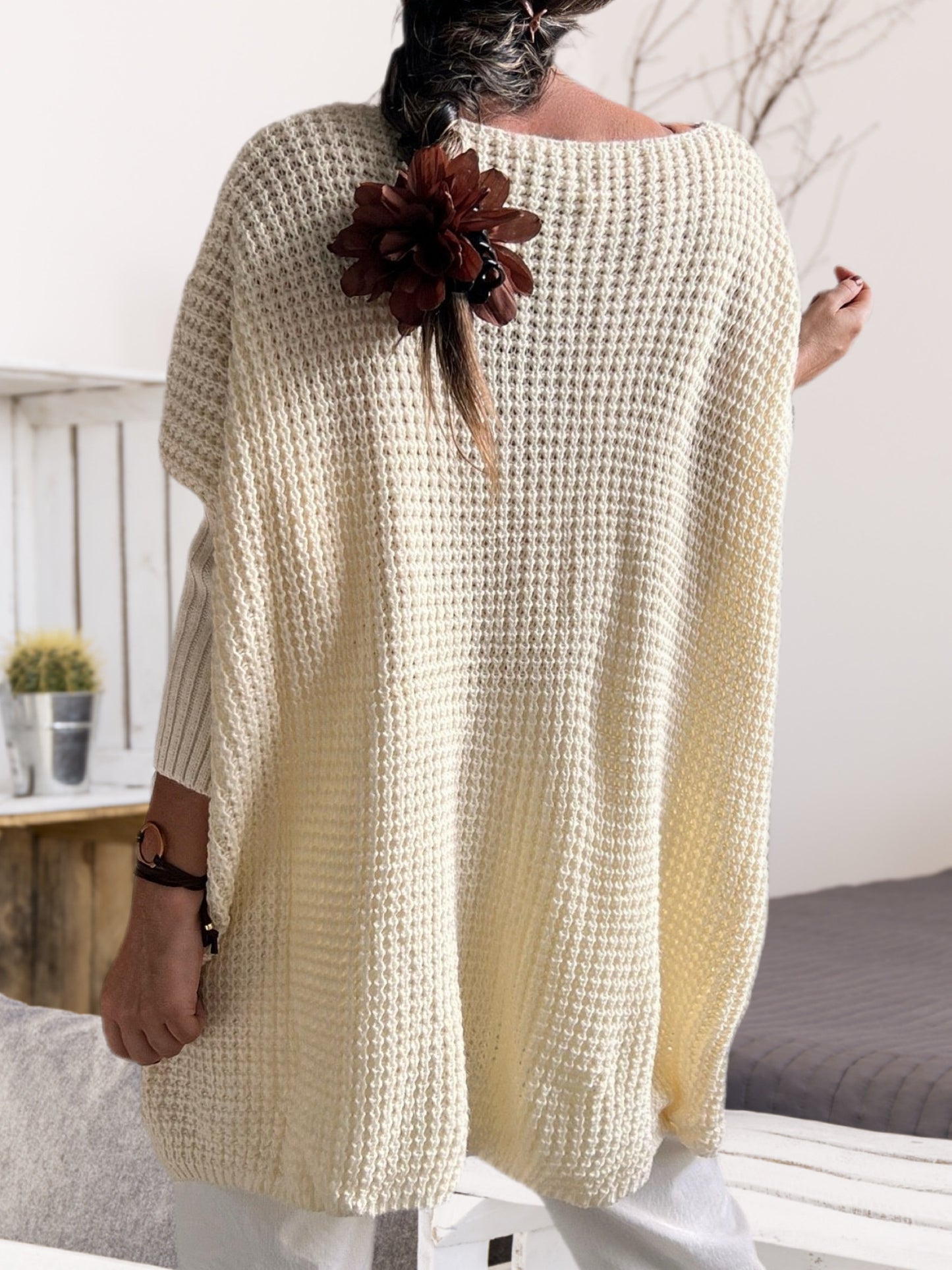 Sweater oversize crema (Italiano 🇮🇹)