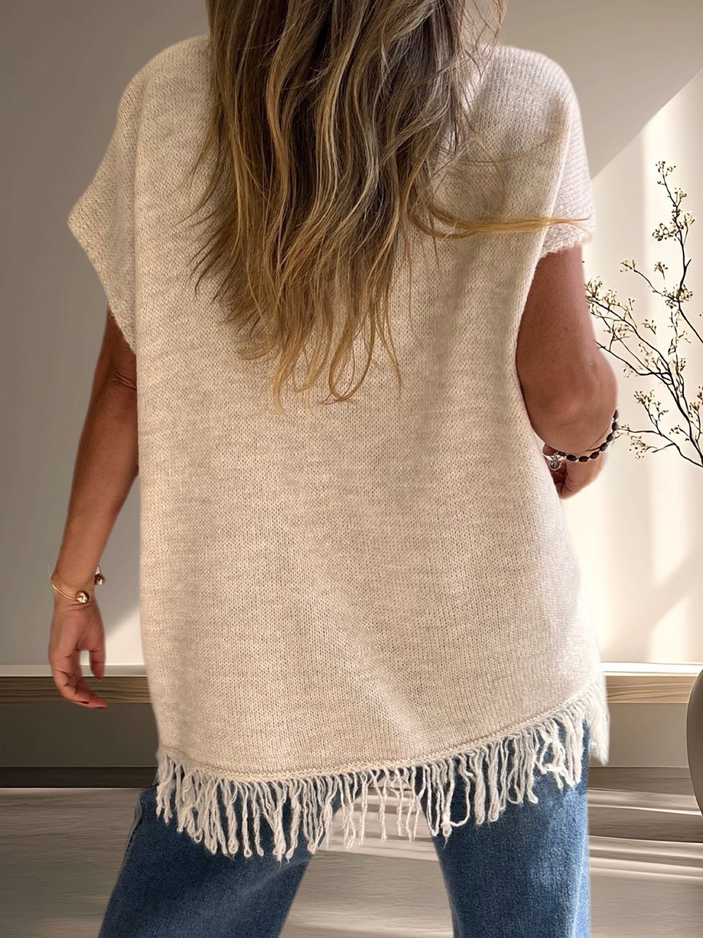 Sweater oversize con aplicación jeans (Italiano 🇮🇹) / Avance de Temporada