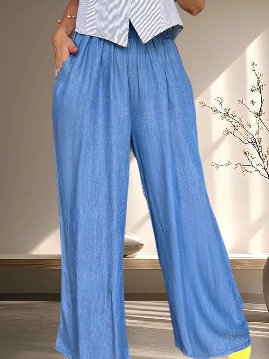 Palazzo de jeans delgado azul (Italiano 🇮🇹)