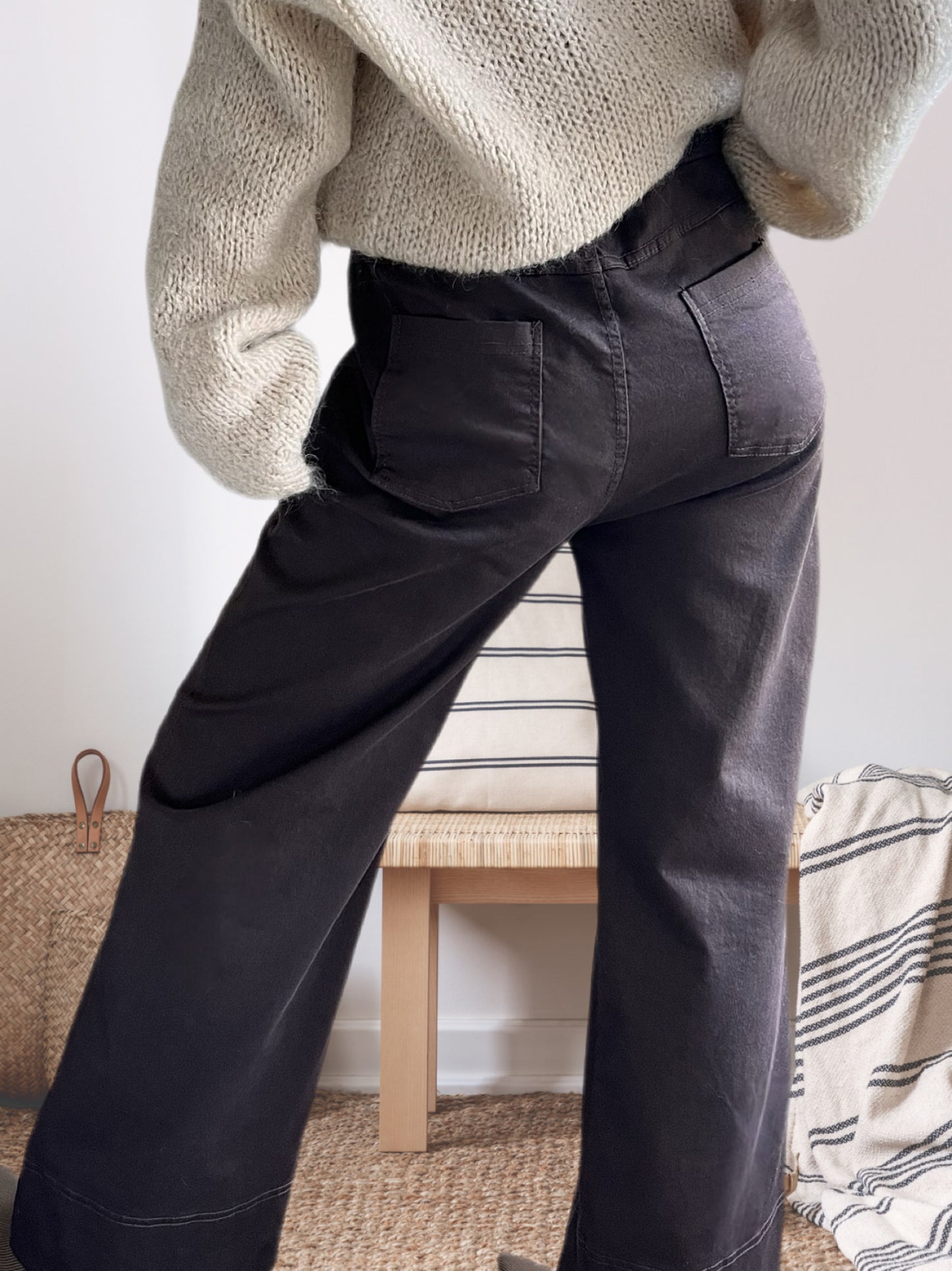 Pantalón viscosa color café (Italiano 🇮🇹)