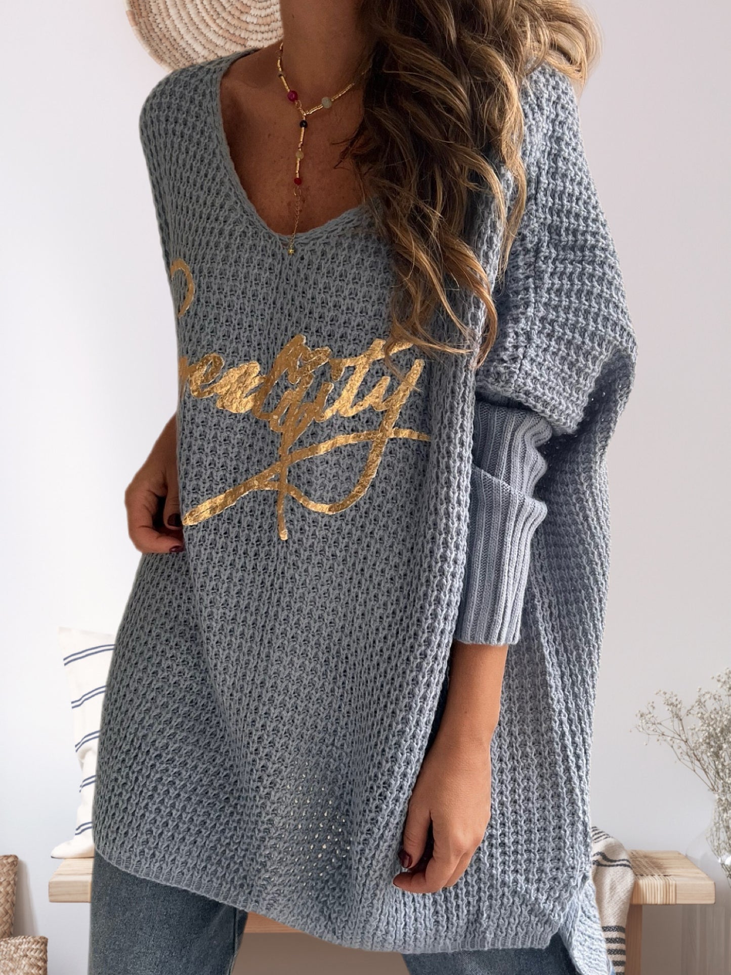 Sweater oversize celeste (italiano 🇮🇹)