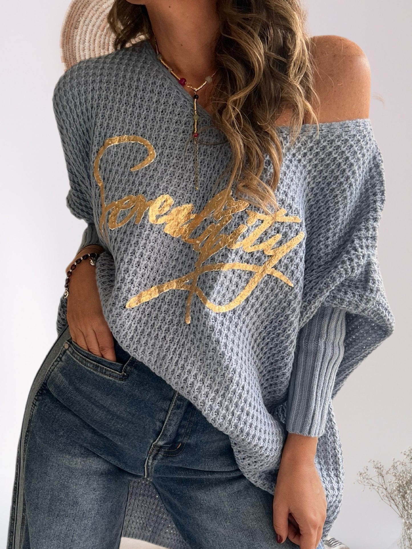 Sweater oversize celeste (italiano 🇮🇹)