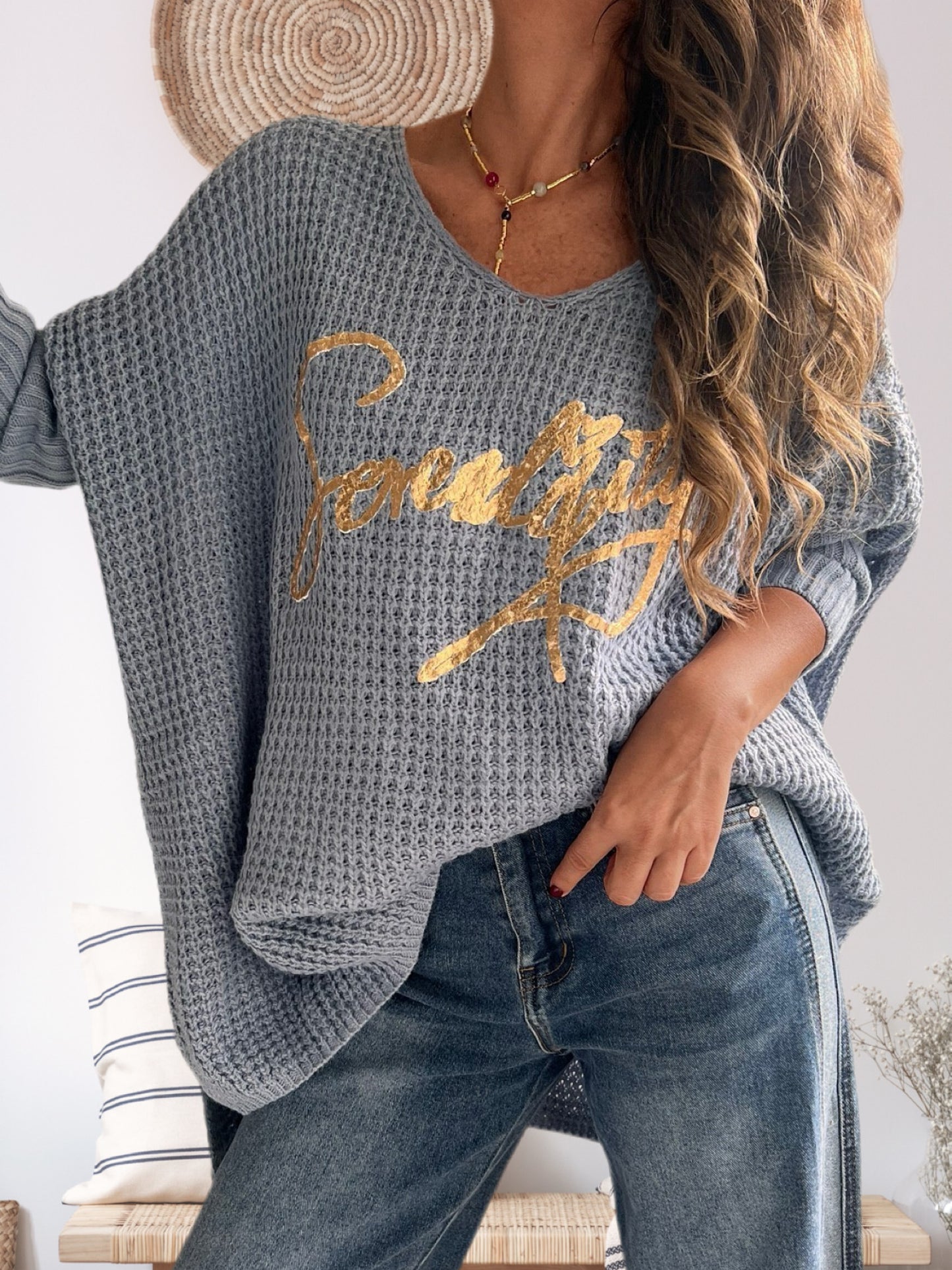 Sweater oversize celeste (italiano 🇮🇹)