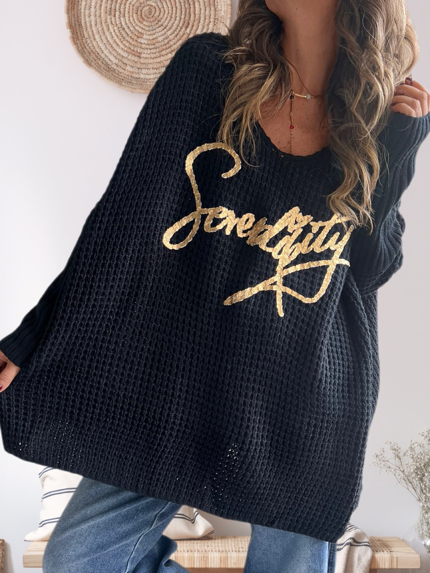 Sweater oversize negro (Italiano 🇮🇹)