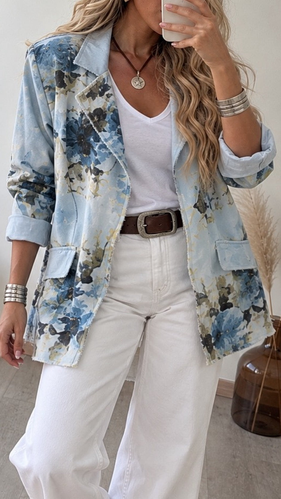 Blazer diseño celeste / Avance de Temporada