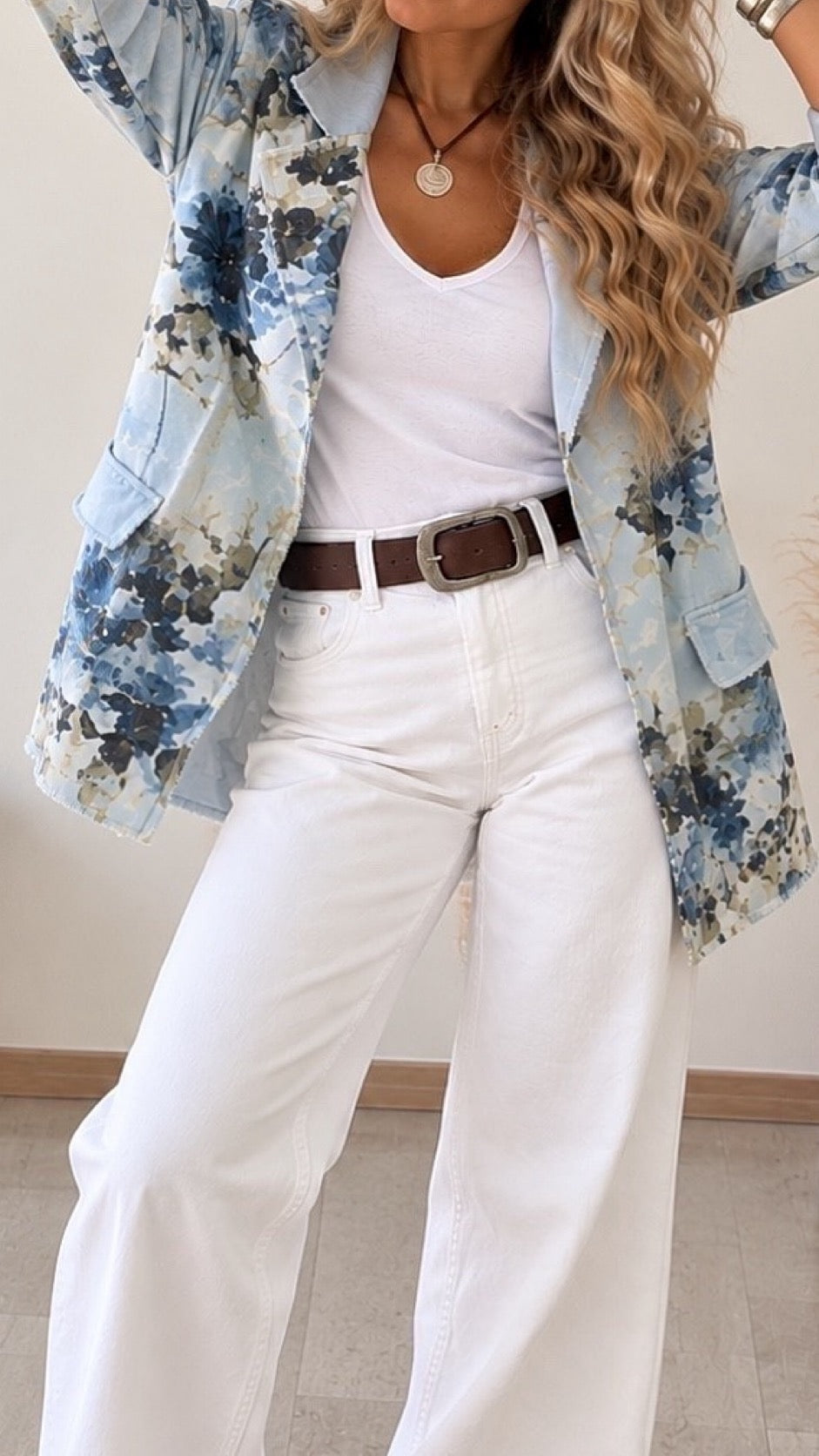 Blazer diseño celeste / Avance de Temporada