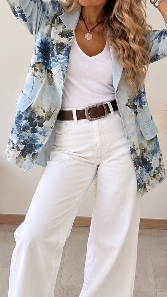 Blazer diseño celeste / Avance de Temporada