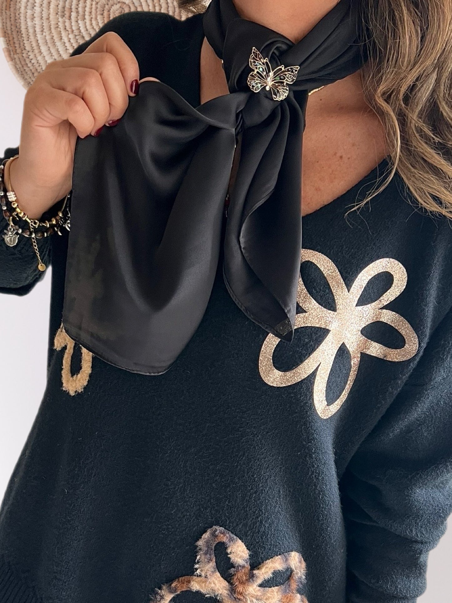 Pañuelo cuello negro