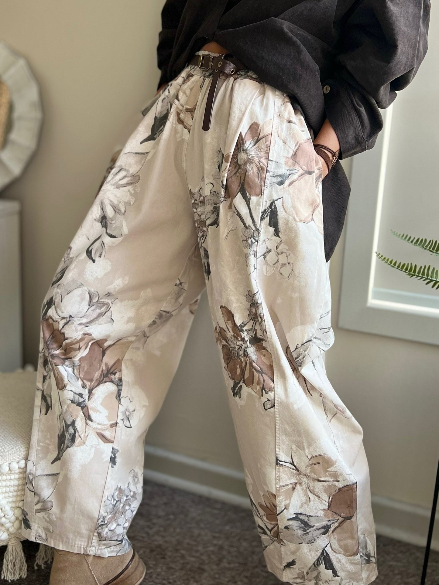 Pantalón diseño beige (Italiano 🇮🇹) / Avance de Temporada