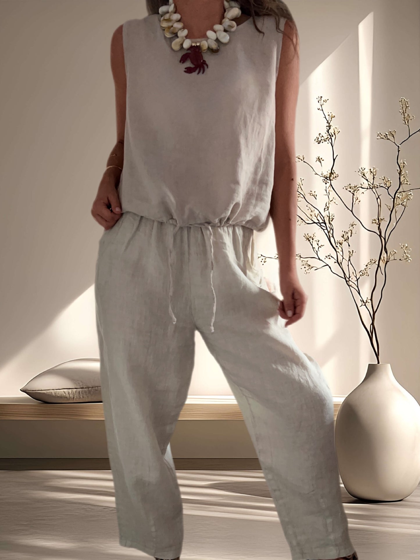 Conjunto Marbella beige