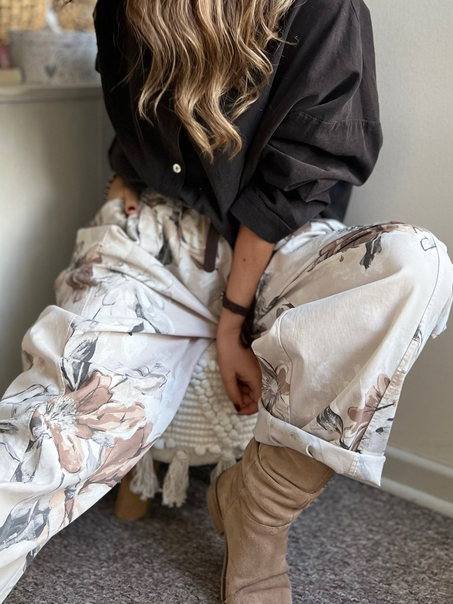 Pantalón diseño beige (Italiano 🇮🇹) / Avance de Temporada