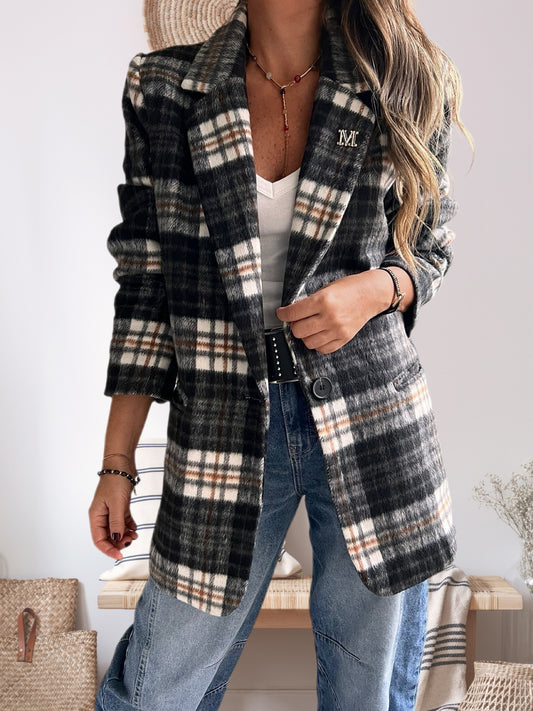 Blazer escoses negro (Italiano 🇮🇹)