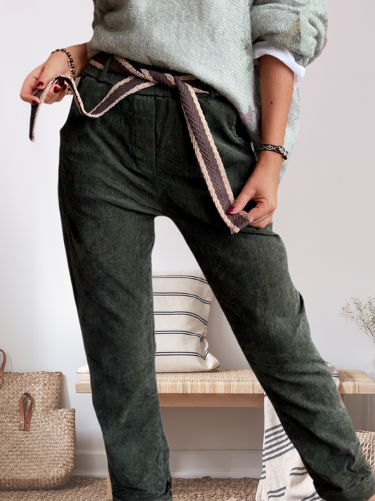 Jogger verde musgo (Italiano 🇮🇹)