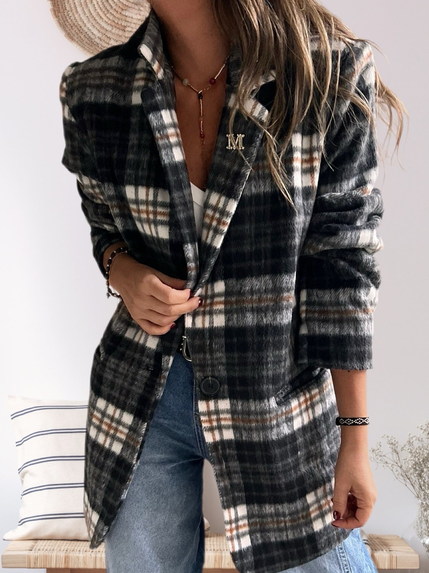 Blazer escoses negro (Italiano 🇮🇹)