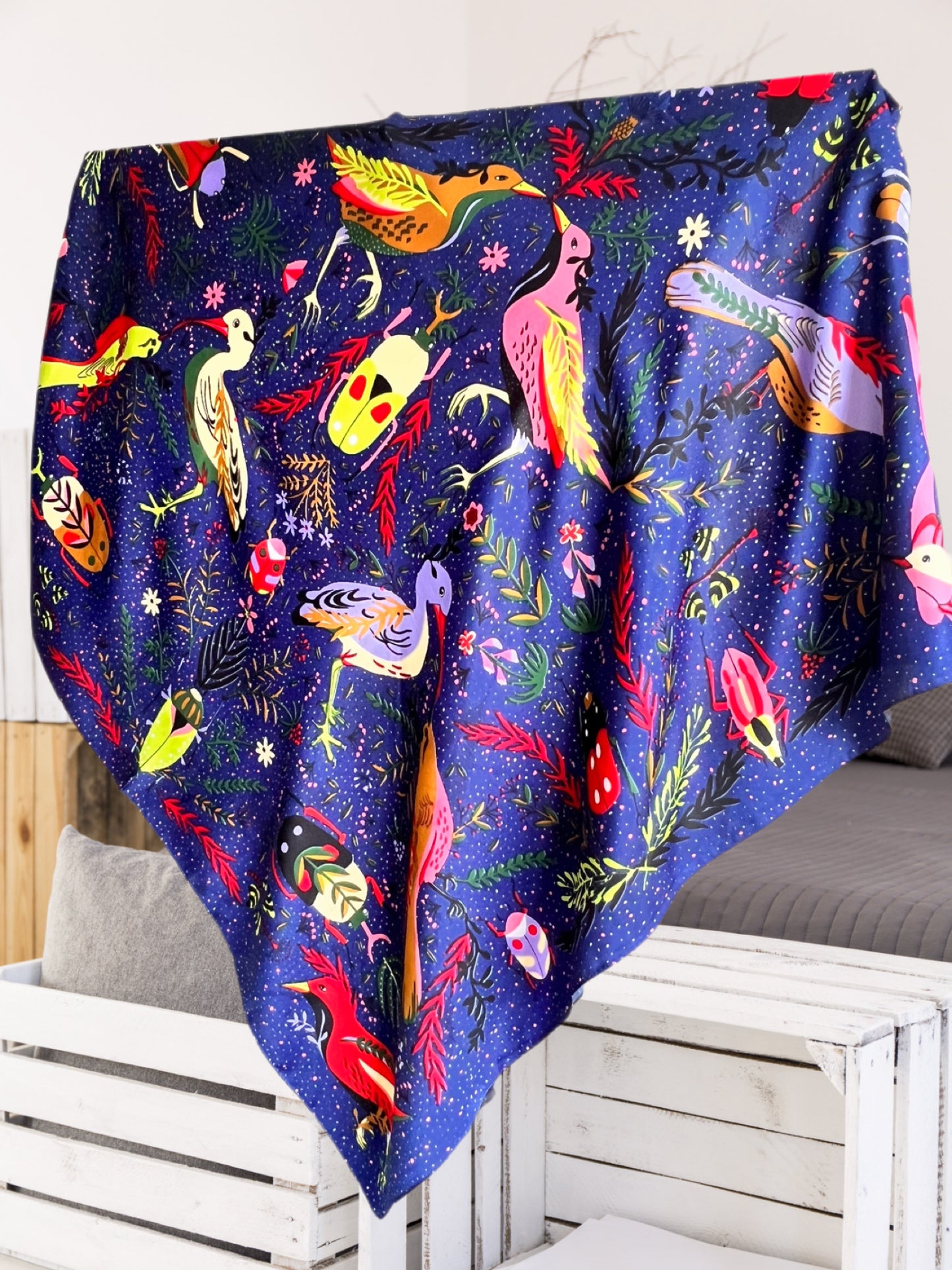 Maxi Pañuelo azul diseño