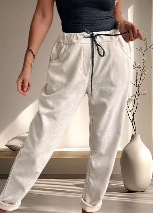 Jogger gamuzina beige (Italiano 🇮🇹) / Avance de Temporada