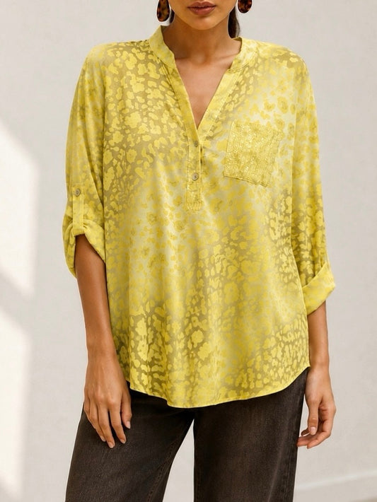 Blusa animal print amarilla (Italiana🇮🇹)