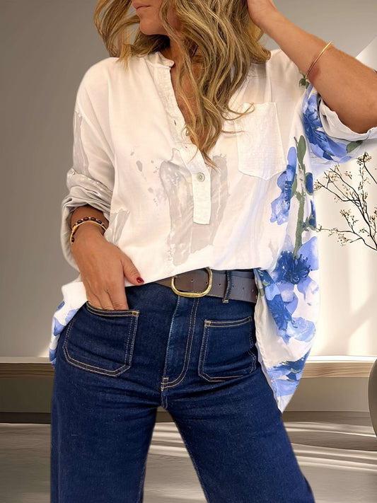 Blusa diseño blanca (Italiana 🇮🇹)