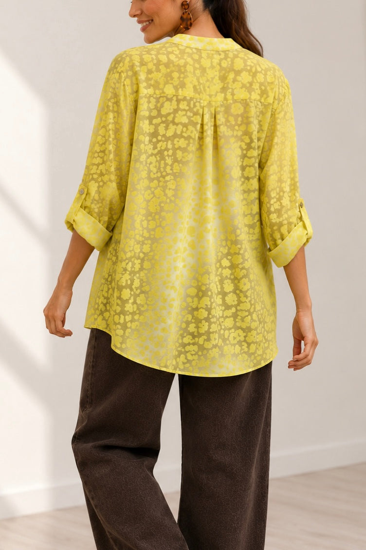 Blusa animal print amarilla (Italiana🇮🇹)
