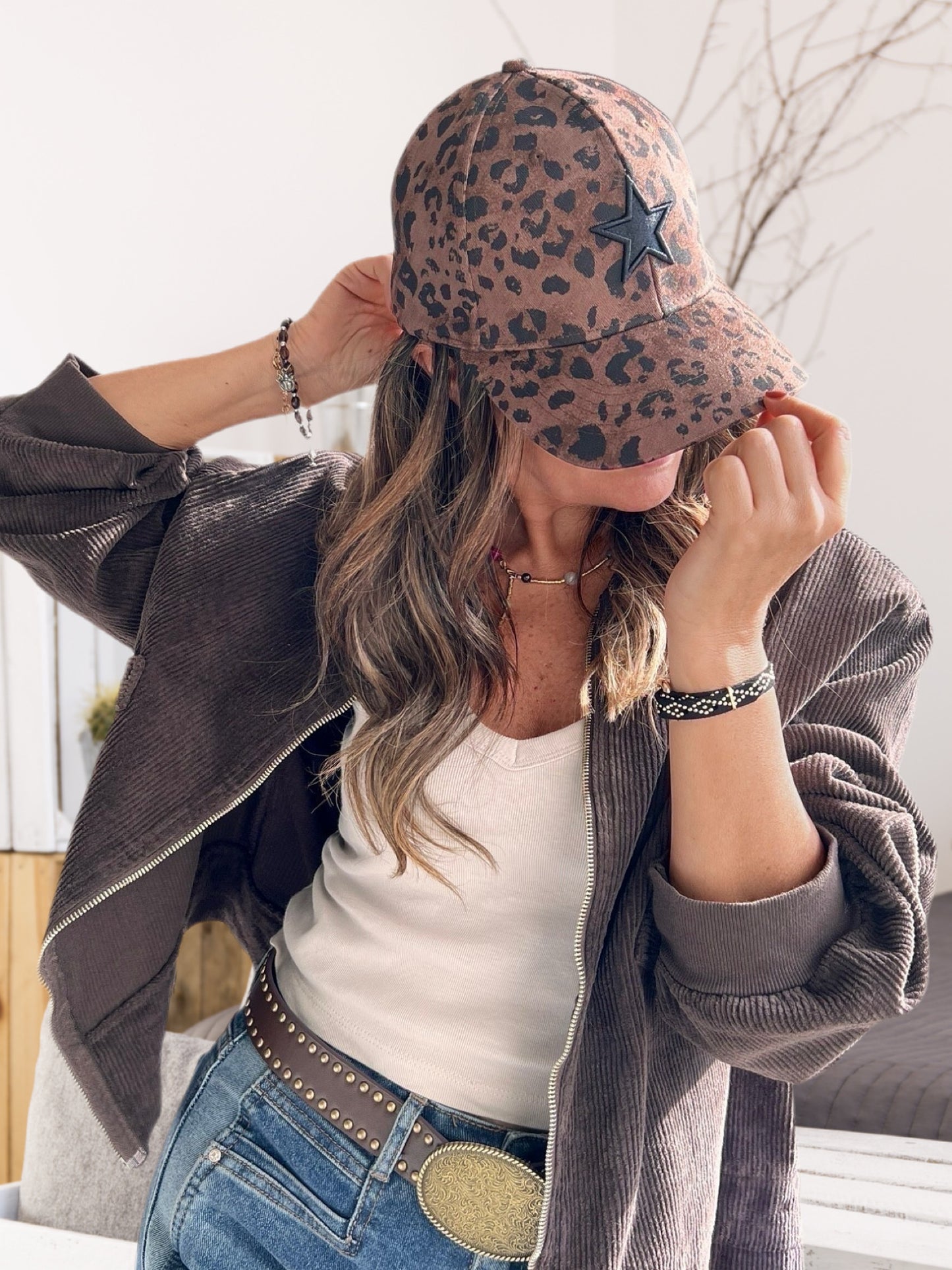 Jockey estrella animal print café