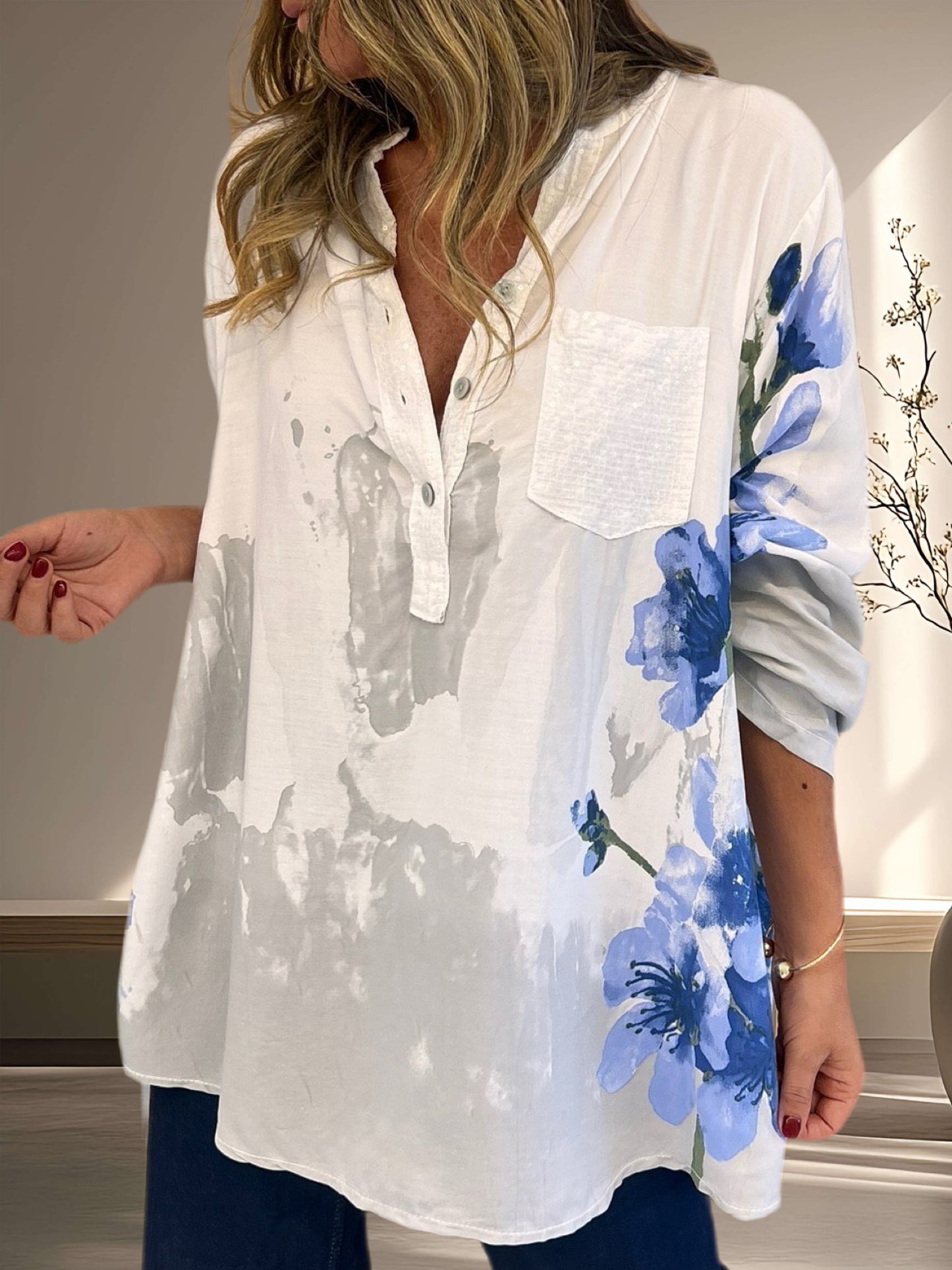 Blusa diseño blanca (Italiana 🇮🇹)